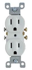 ARROW CONTACTO DUPLEX 15A 125VAC BLANCO