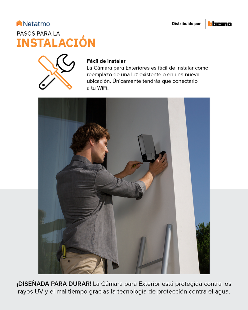 BTI NETATMO CAMARA INTELIGENTE PARA EXTERIORES - PRESENCE