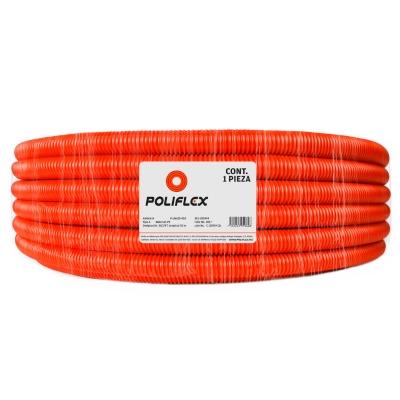Poliflex Naranja Prinsa 1/2"" (13Mm) Rollo 100 Mts C/Guia SKU: PoLIFLEX12