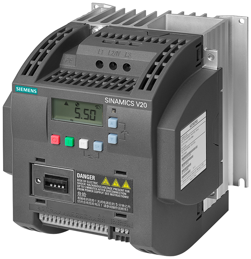 SIEMENS SINAMICS VARIADOR V20 4HP 380-480V 3AC  - 15/+ 10 % 47-63