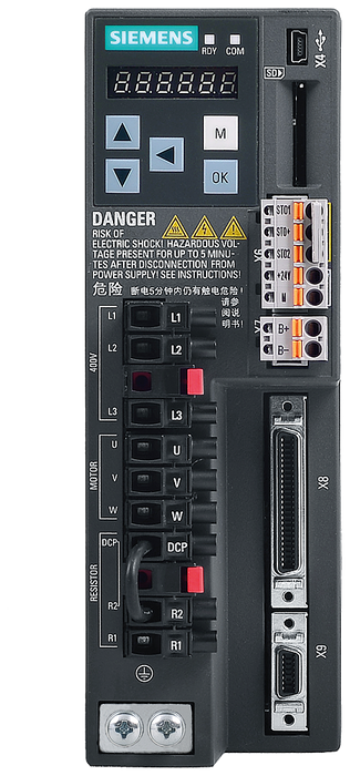 SIEMENS VARIADOR V90 0.13HP 380-480VAC