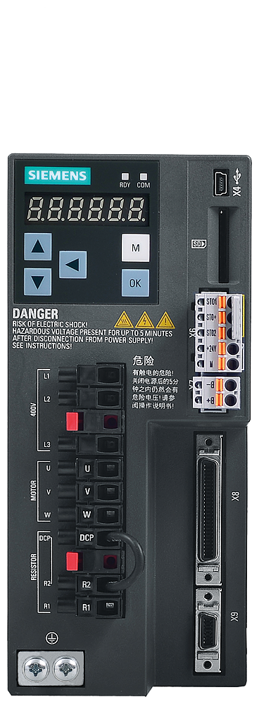 SIEMENS VARIADOR V90 1.5HP 380-480VAC