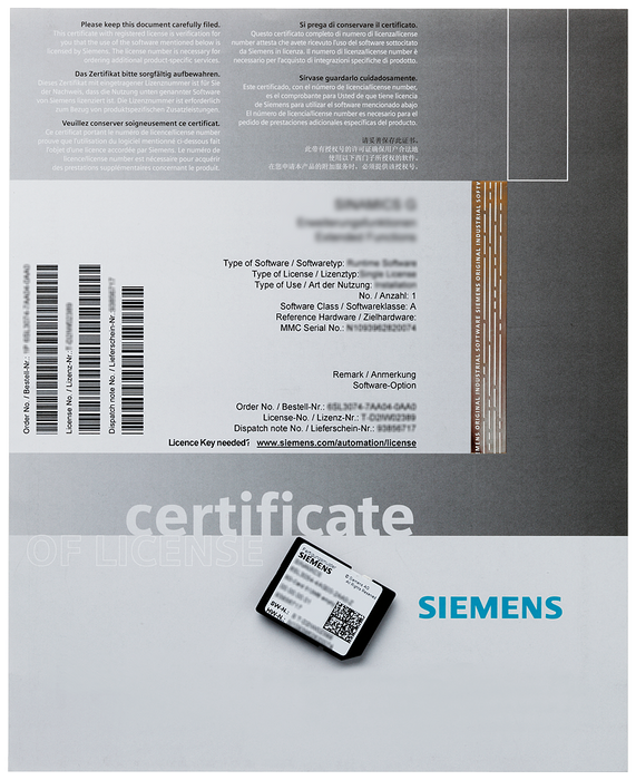 SINUMERIK 840D SL SOFTWARE OPERATE NCU