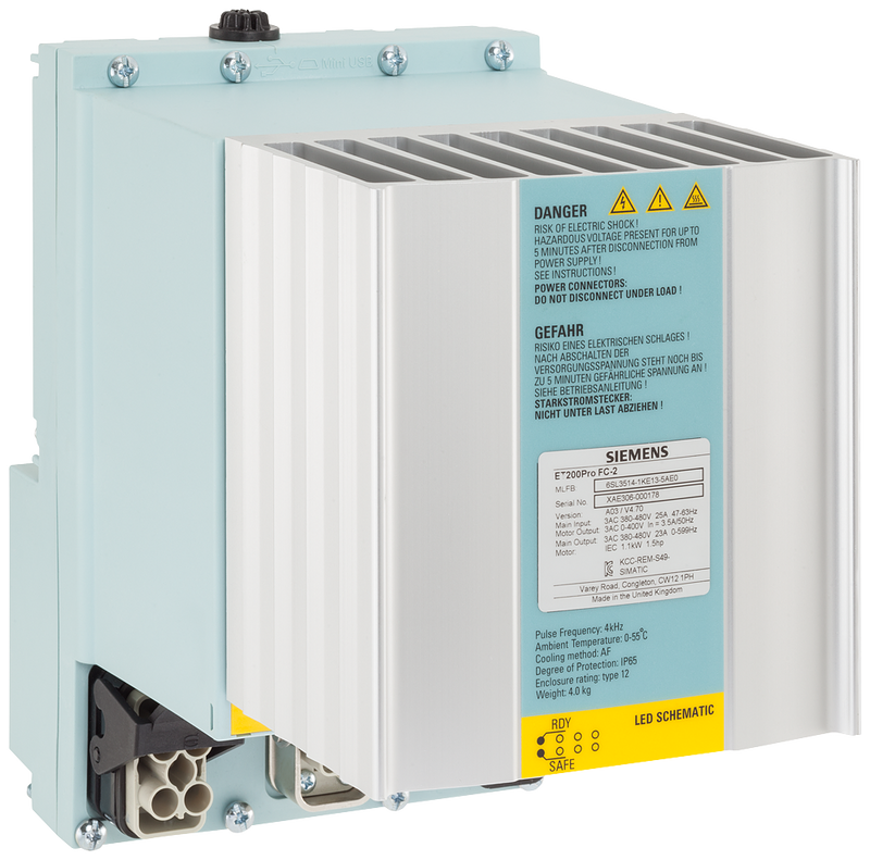 SIEMENS SINAMICS CONVERTIDOR DE FREC ET 200PRO FC-2 CON SFTY 3 380-480VAC