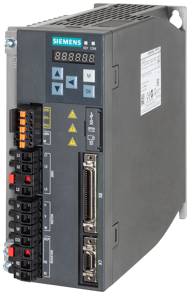 SIEMENS SINAMICS V90 .075KW 200-240V 1/3 FASES