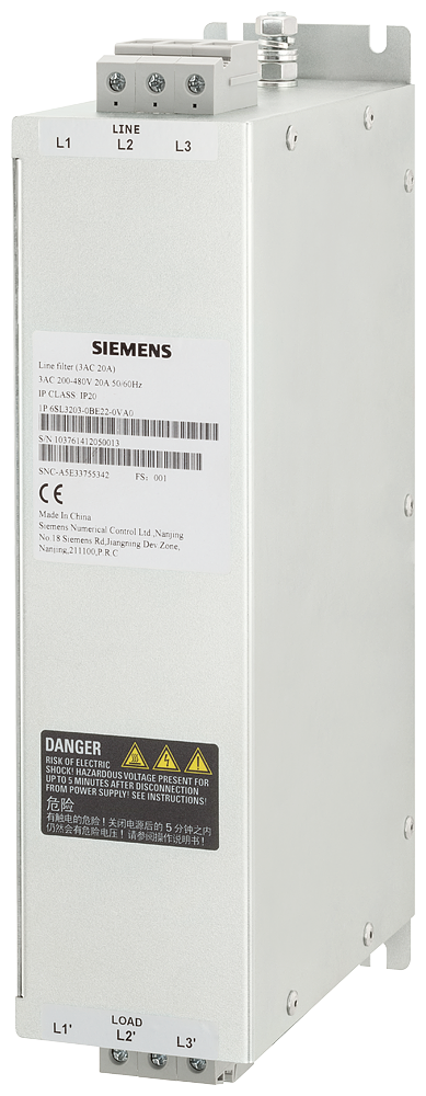 SINAMICS FILTRO 3AC 200V-480V 12A PARA SINAMICS V70/V90