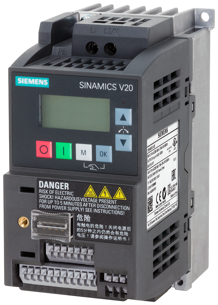SIEMENS SINAMICS VARIADOR V20 200/240V 1AC 47-63 HZ
