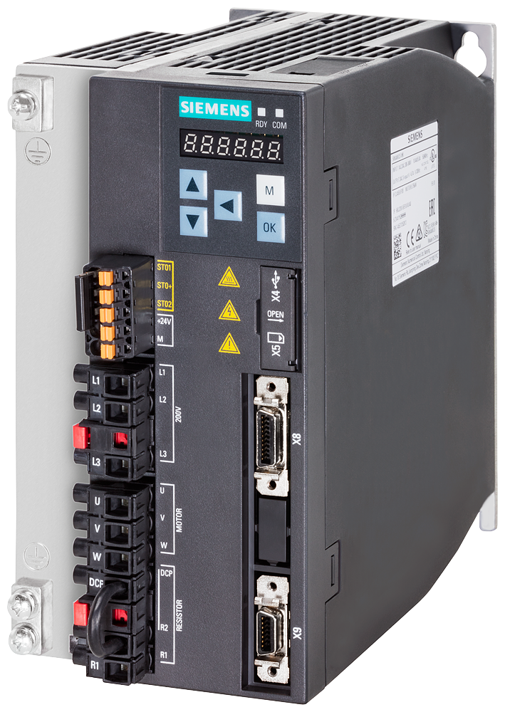 SIEMENS VARIADOR V90 2.5HP 200-240VAC C/PROFINET