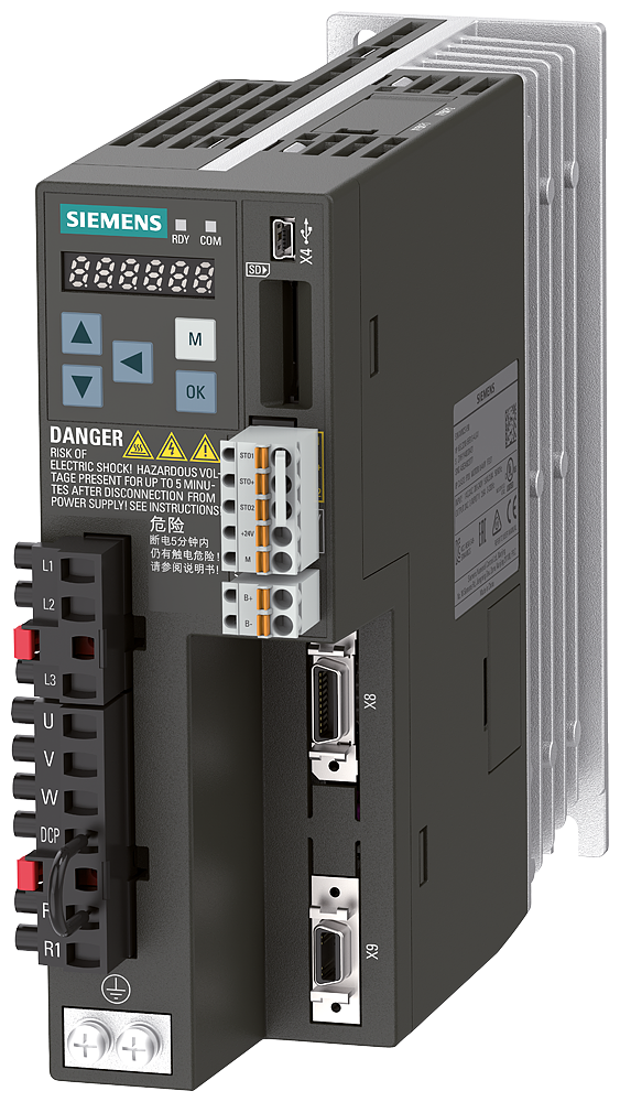 SIEMENS VARIADOR V90 0.13HP 380-480VAC C/PROFINET