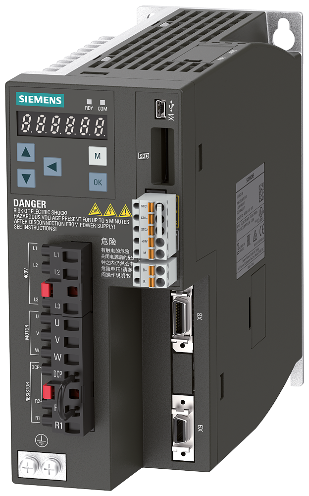 SIEMENS VARIADOR V90 1HP PROFINET 380-480VAC C/PROFINET