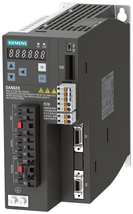 SIEMENS VARIADOR V90 1HP PROFINET 380-480VAC C/PROFINET