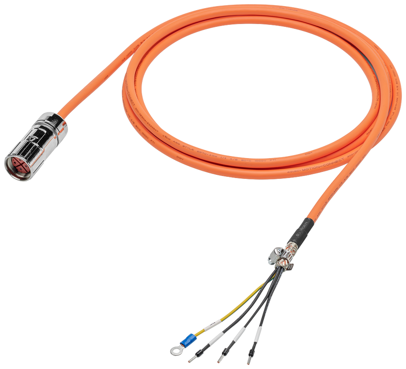 SIEMENS CABLE DE POTENCIA P/MOTOR 1FL6 CON V70/V90 5 MTS