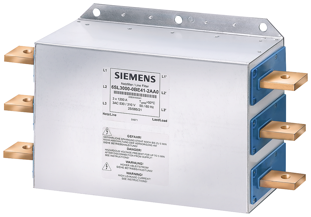 SIEMENS SINAMIC FILTRO DE RED DE ENTRADA 600A 3AC 380-480VAC