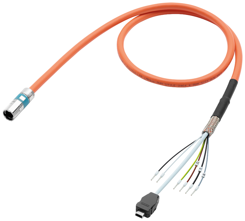 SIEMENS CABLE DE CONEXION 4G0.38 +2X0.38 + 4X0.2C CONECTOR M12