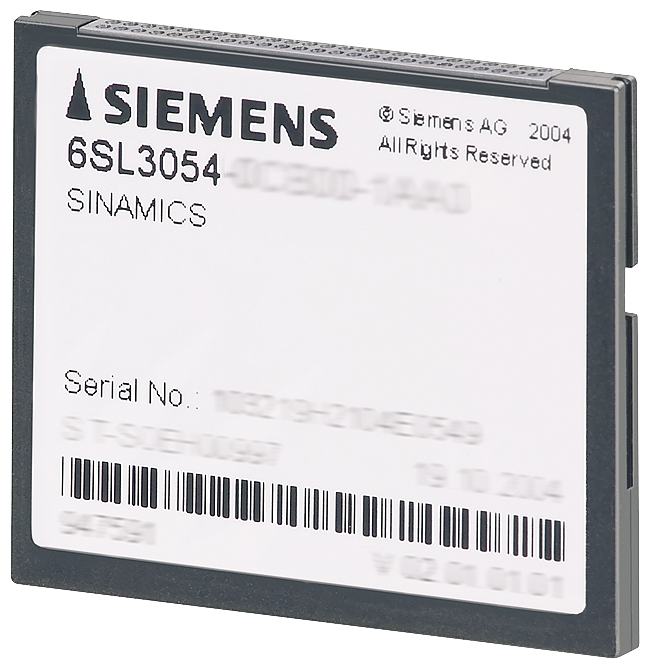 SINAMICS S120 COMPACT FLASH CARD C/FIRMWARE V4.8