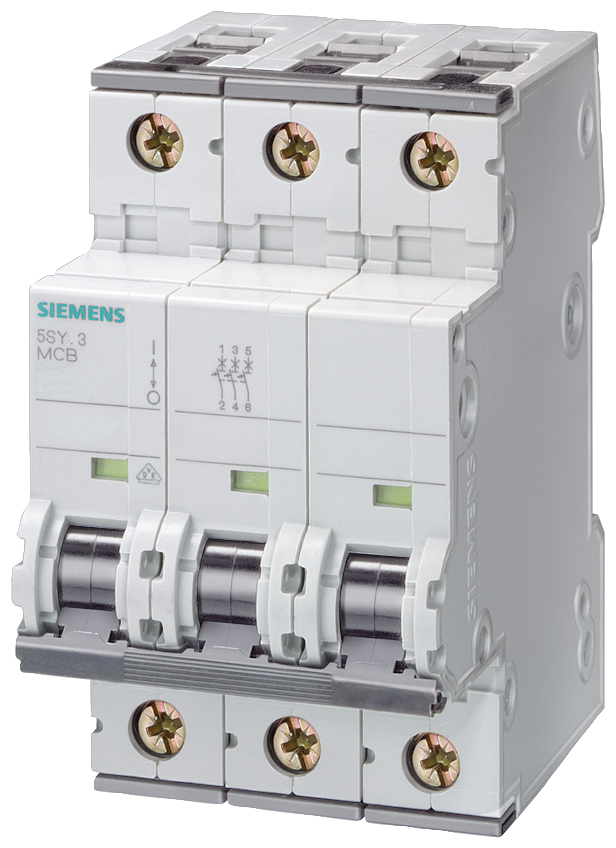 SIEMENS INT TERMOMAG P/RIEL 3P 20A C 6kA 440VAC 72VDC