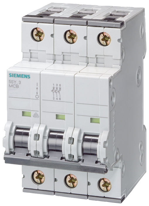 SIEMENS INT TERMOMAG P/RIEL 3P 25A C 6kA 440VAC 72VDC