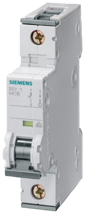 SIEMENS INT TERMOMAG P/RIEL 1P 25A C 6kA 440VAC 72VDC