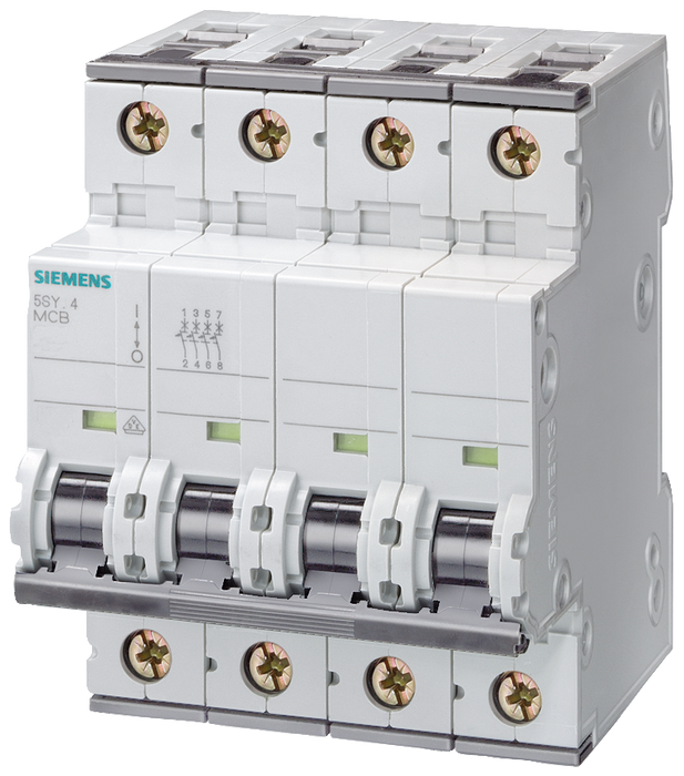 SIEMENS INT TERMOMAG P/RIEL 4P 16A C 6kA 440VAC 72VDC