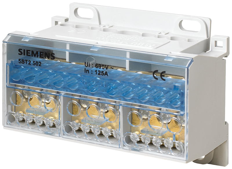 SIEMENS BLOQUE DE DISTRIBUCION 4 POLOS 125A 690V