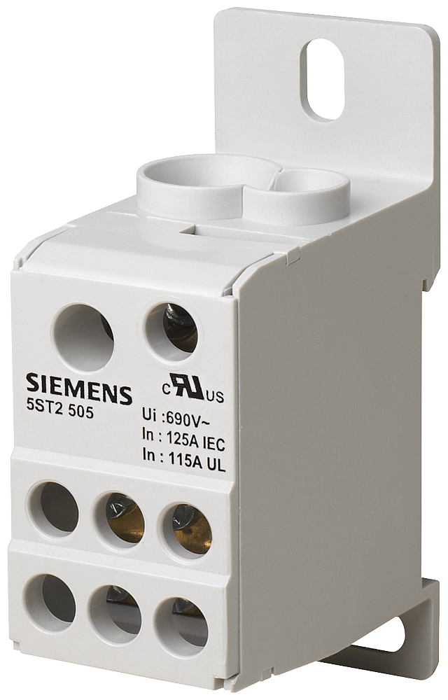 SIEMENS BLOQUE DISTRIBUIDOR 1P 125A 690V MONTAJE EN RIEL DIN