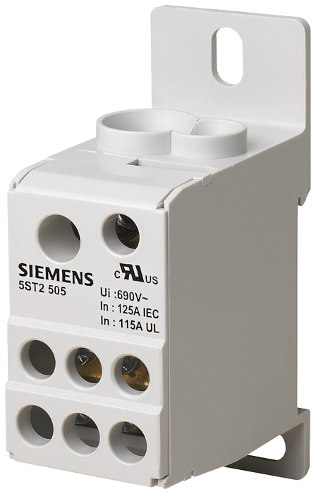 SIEMENS BLOQUE DISTRIBUIDOR 1P 125A 690V MONTAJE EN RIEL DIN