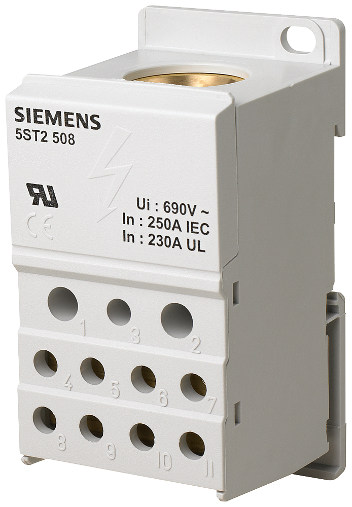 SIEMENS BLOQUE DISTRIBUIDOR 1P 25A 690V 1x 35-120 mm2