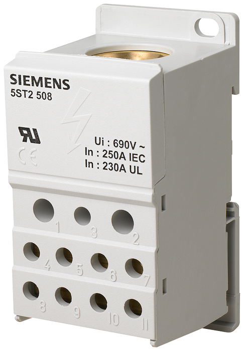 SIEMENS BLOQUE DISTRIBUIDOR 1P 25A 690V 1x 35-120 mm2