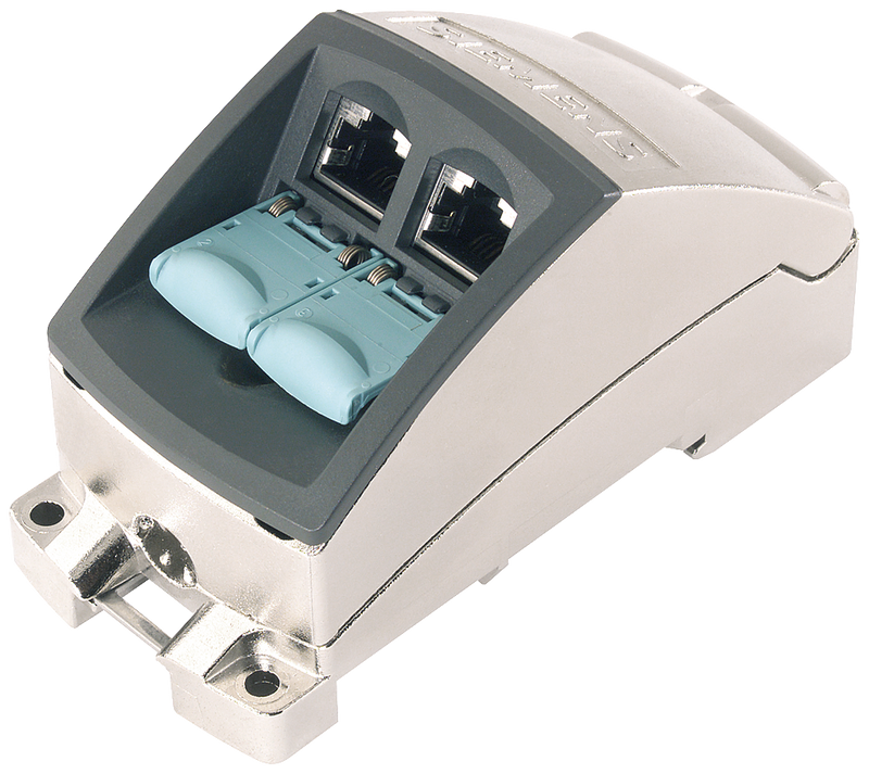 SIEMENS SIMATIC 2 SALIDAS RJ45 LLEGADA CON CABLE