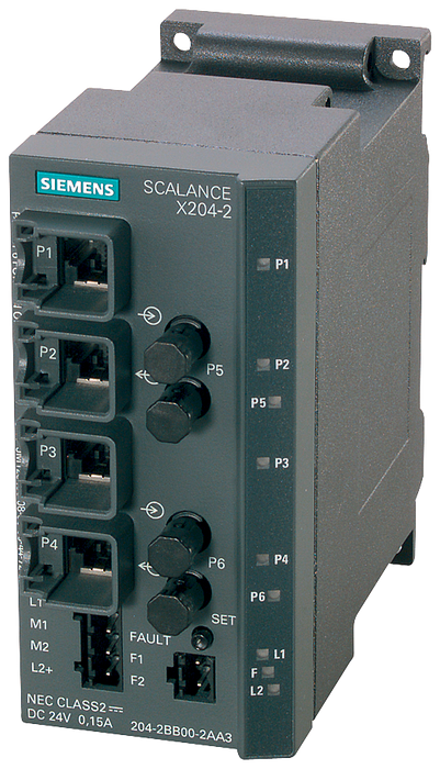SIEMENS SWITCH SCALANCE 4xRJ45 10/100 Mbit/s ADMINISTRABLE X204-2