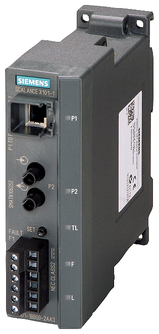 SIEMENS SIMATIC SCALANCE X101-1 UNMANAGED IE 1PTO RJ45 1X100MBIT/S BFOC