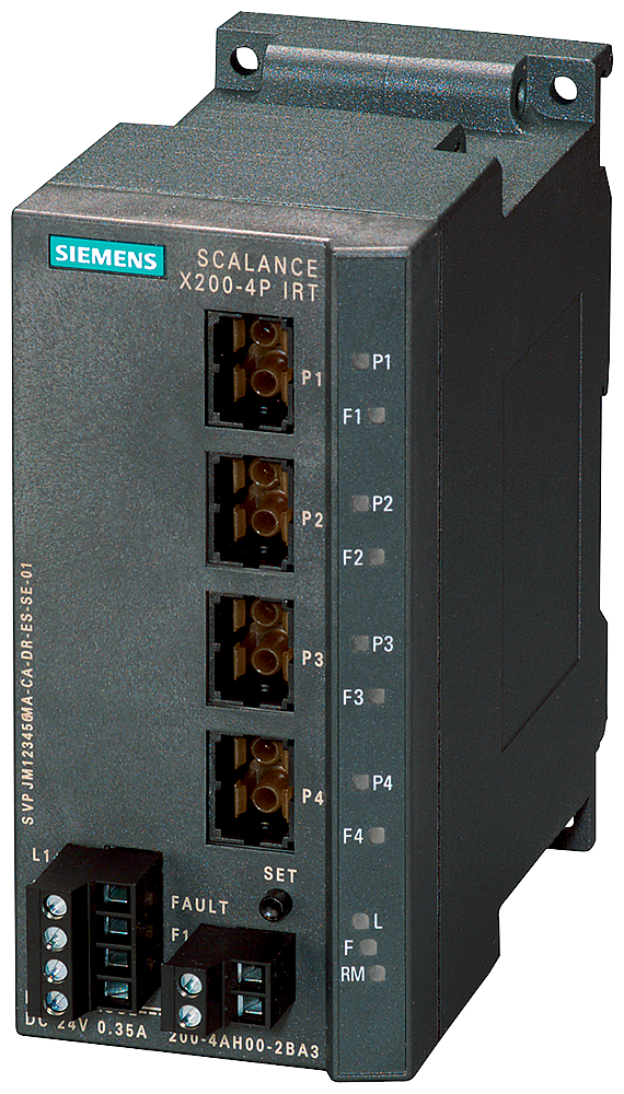 SIEMENS SWITCH SCALANCE 4xFO 100 Mbit/s ADMINISTRABLE X200-4PIRT