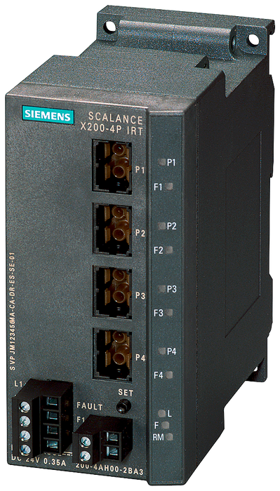 SIEMENS SWITCH SCALANCE 4xFO 100 Mbit/s ADMINISTRABLE X200-4PIRT