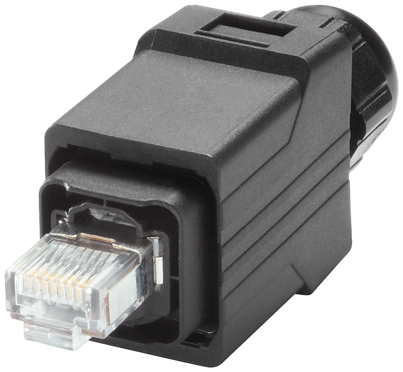 SIEMENS SIMATIC RJ45 PLUG PRO PUSH PULL IP65 PLUG 2X2 CABLE