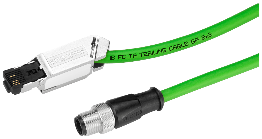 SIEMENS SIMATIC CONNECTING CABLE M12-180 2MTS FC RJ45 CONECTORIZADO CM12