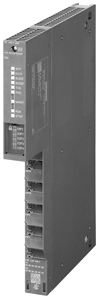 SIEMENS SIMATIC CP443-1 ADVANCED 4XRJ45 PROFINET IO CONTROLLER