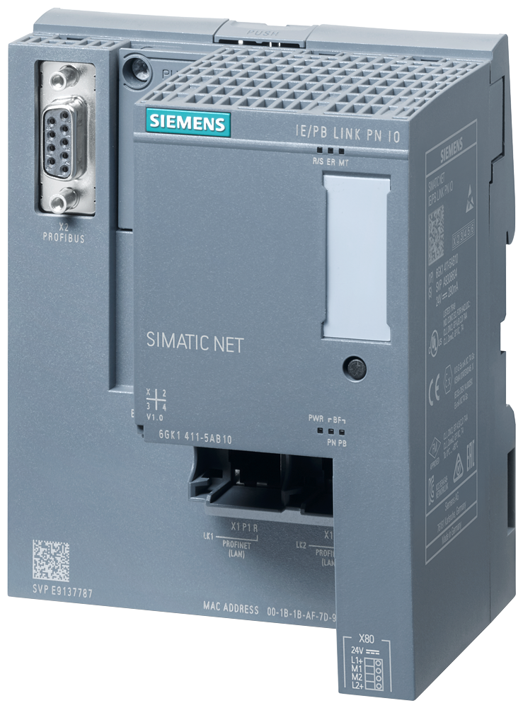 SIEMENS SIMATIC IE/PB LINK PN IO TRANCISION DE RED IE Y PROFIBUS C/FUNC