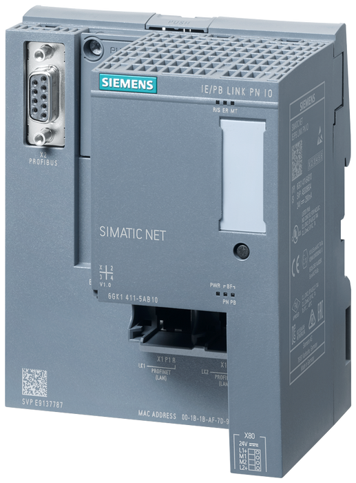 SIEMENS SIMATIC IE/PB LINK PN IO TRANCISION DE RED IE Y PROFIBUS C/FUNC
