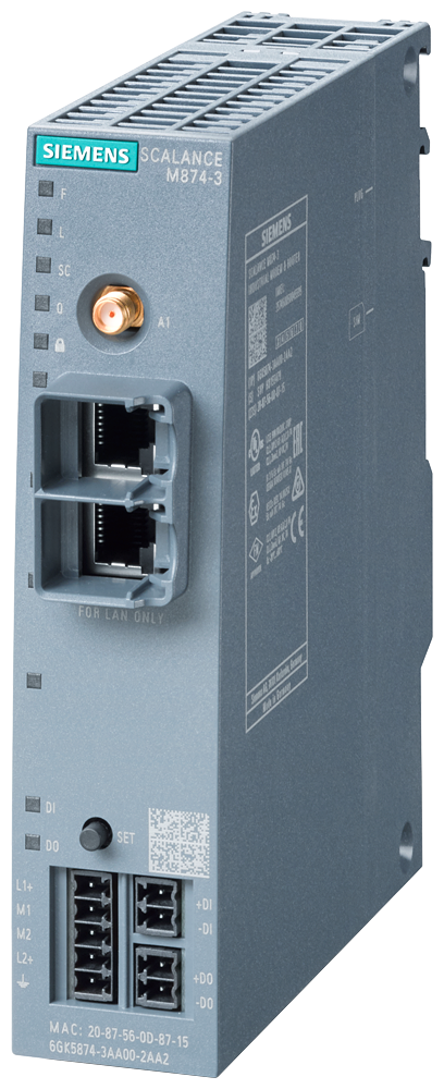 SIEMENS SIMATIC SCALANCE M874-3 3G MOD COMUNICACION IP INALAMBRIC