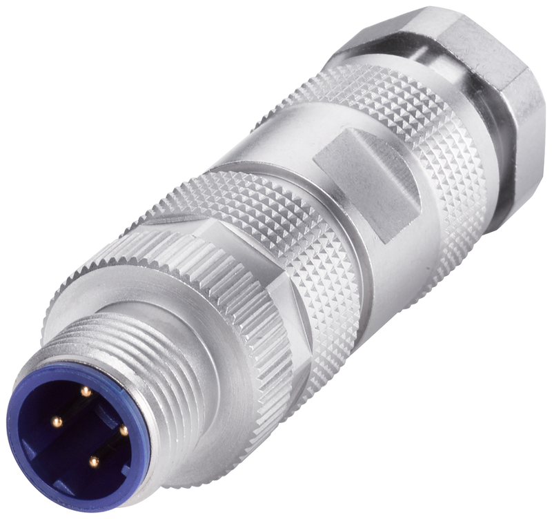 SIEMENS CONECTOR M12 PLUG PRO CAJA METAL MONTAJE RAPIDO 1PQ=8PZ