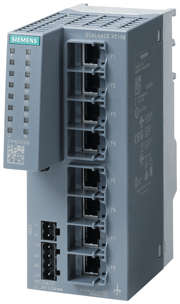 SIEMENS SWITCH SCALANCE 8xRJ45 10/100 Mbit/s XC108