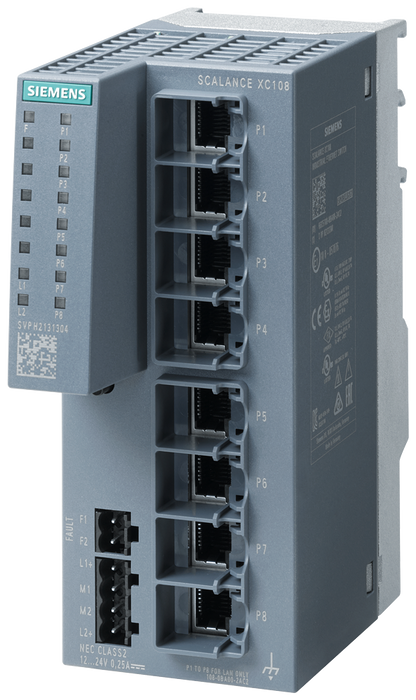 SIEMENS SWITCH SCALANCE 8xRJ45 10/100 Mbit/s XC108