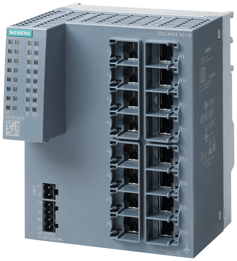 SIEMENS SWITCH SCALANCE 16XRJ45 10/100 Mbit/s XC116