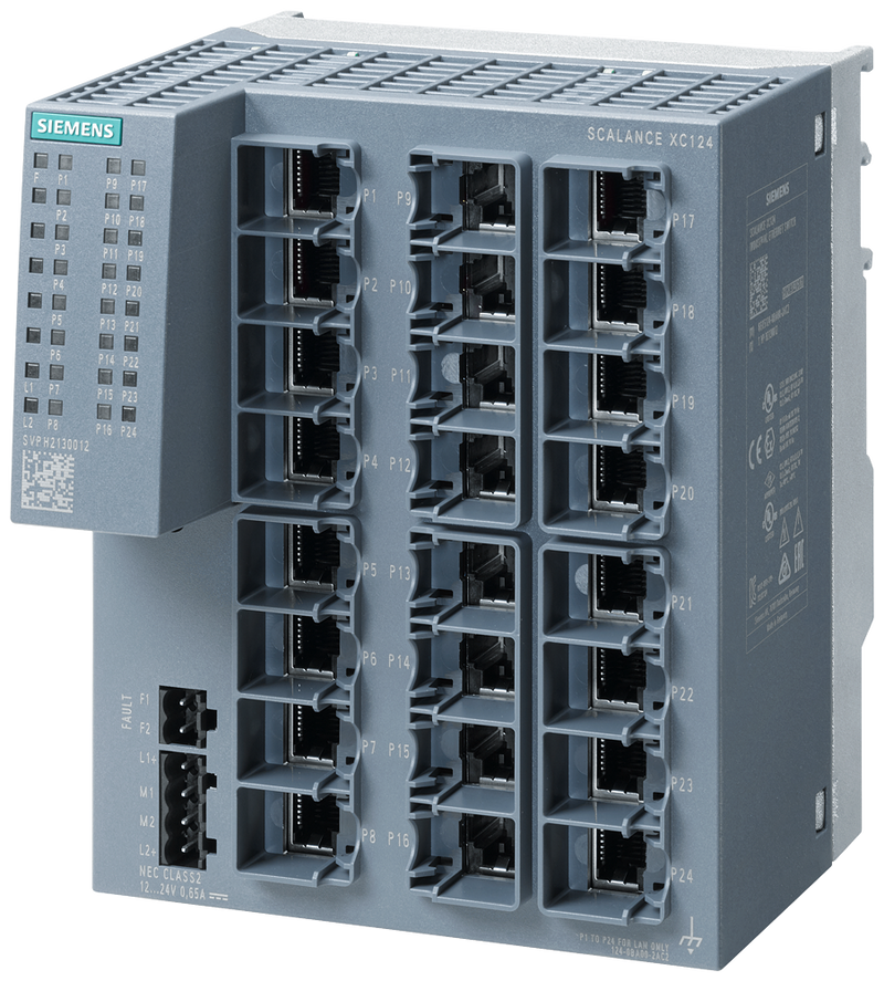 SIEMENS SWITCH SCALANCE 24xRJ45 10/100 Mbit/s XC124