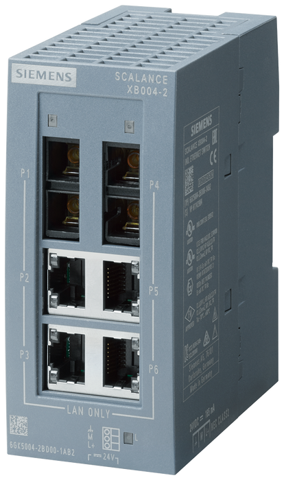 SIEMENS SWITCH SCALANCE 4xRJ45 10/100 Mbit/s 2XFO XB004-2
