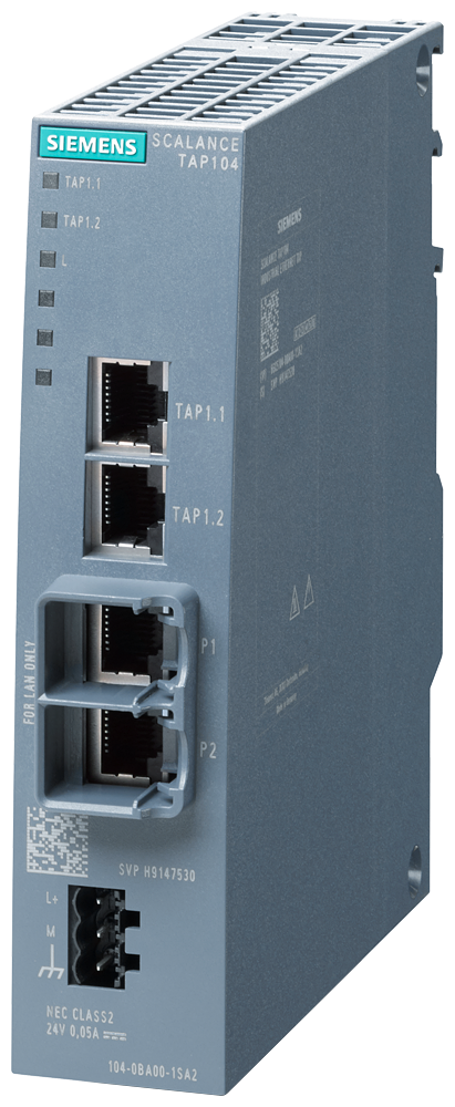 SIEMENS SCALANCE TAP104 PUERTO ACCESO 2 RJ45 EXTRACCION TELEGRAMA