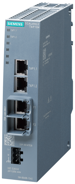 SIEMENS SCALANCE TAP104 PUERTO ACCESO 2 RJ45 EXTRACCION TELEGRAMA