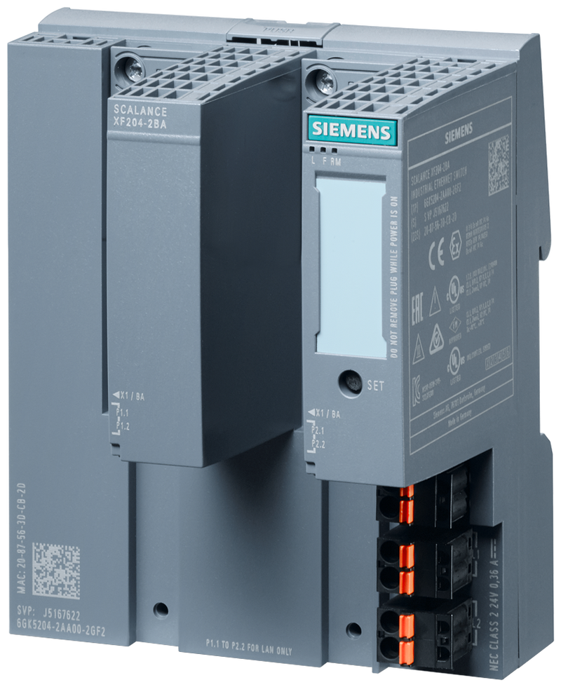 SIEMENS SCALANCE XF204-2BA MANAGED IE SWITCH