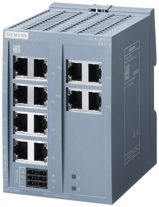 SIEMENS SIMATIC SWITCH SCALANCE 12xRJ45 10/100Mbits/s XB112