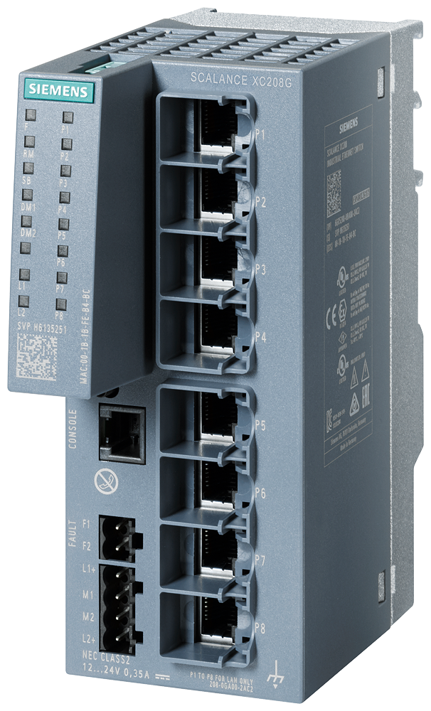 SIEMENS SWITCH SCALANCE 8xRJ45 10/100/1000 Mbit/s ADMINISTRABLE